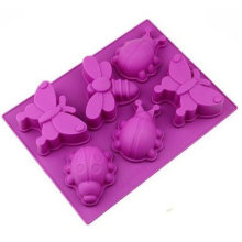 Amazon Vendor 6 Cavities Butterfly Dragonfly Silicone Cake Baking Mold